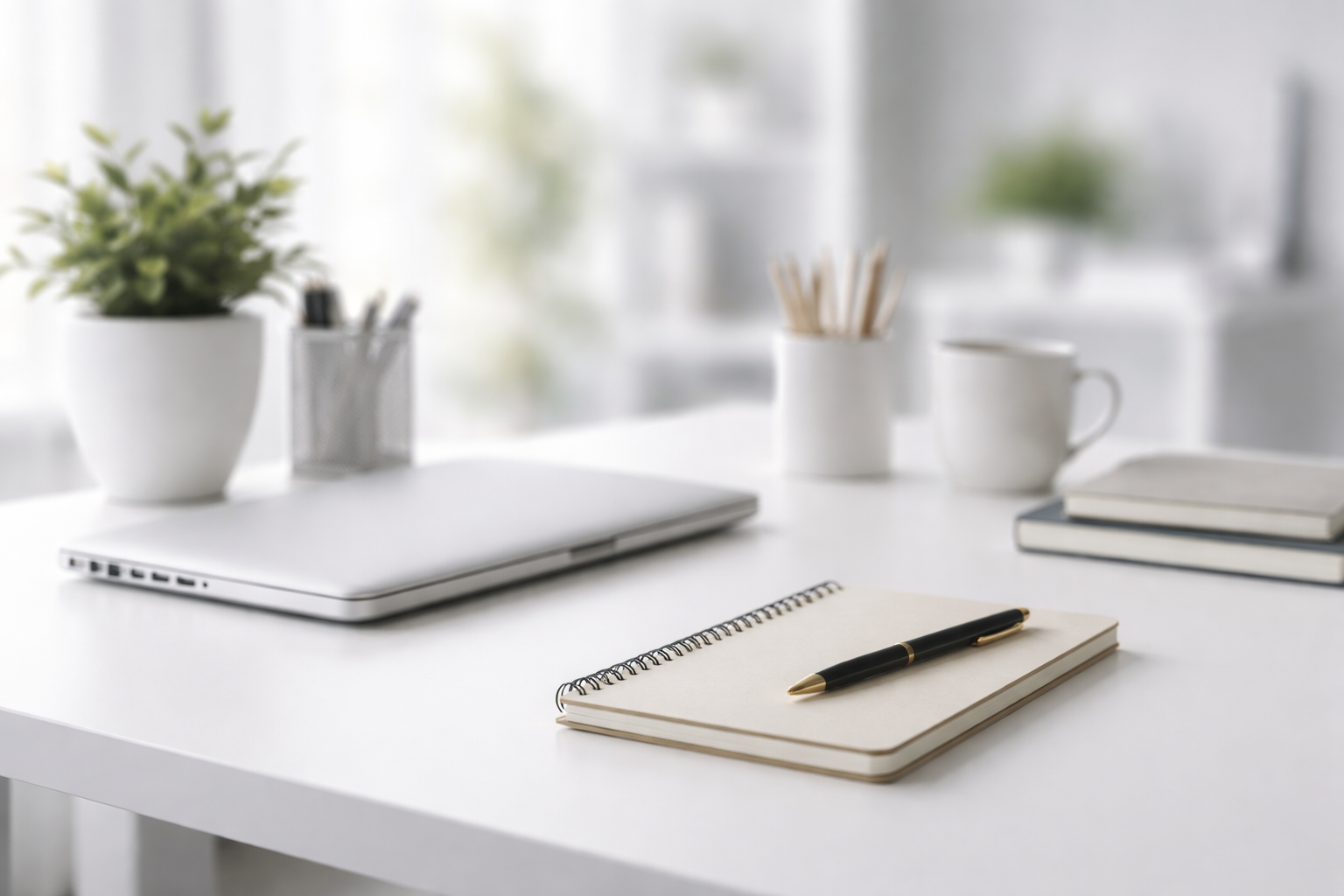 Od czego zacząć sprzątanie biura – uporządkowane biurko na start