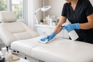 sprzątanie i dezynfekcja gabinetu kosmetycznego